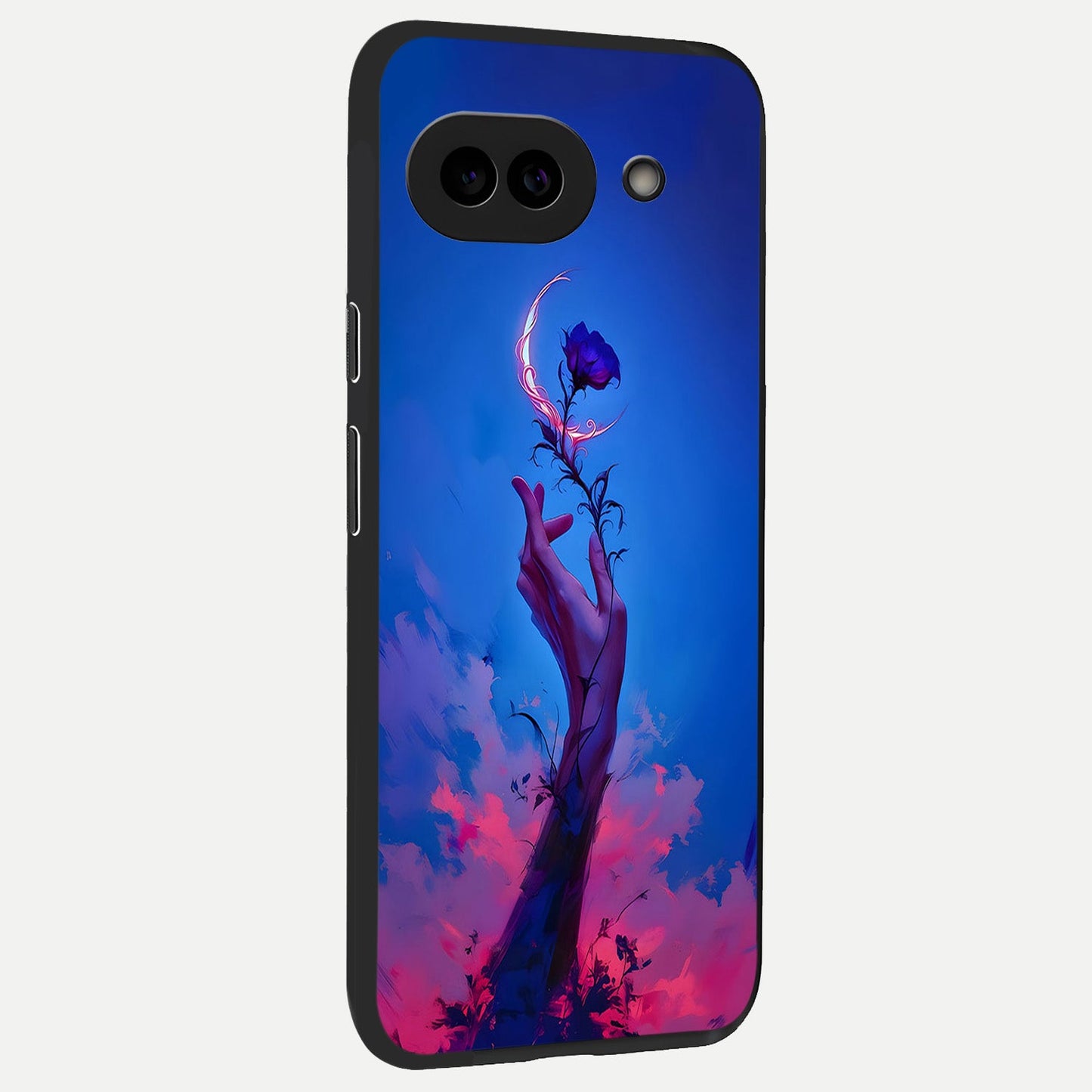 Mystic Hand back cover for Google Pixel 10A slim fit glass case with vibrant aesthetic design
