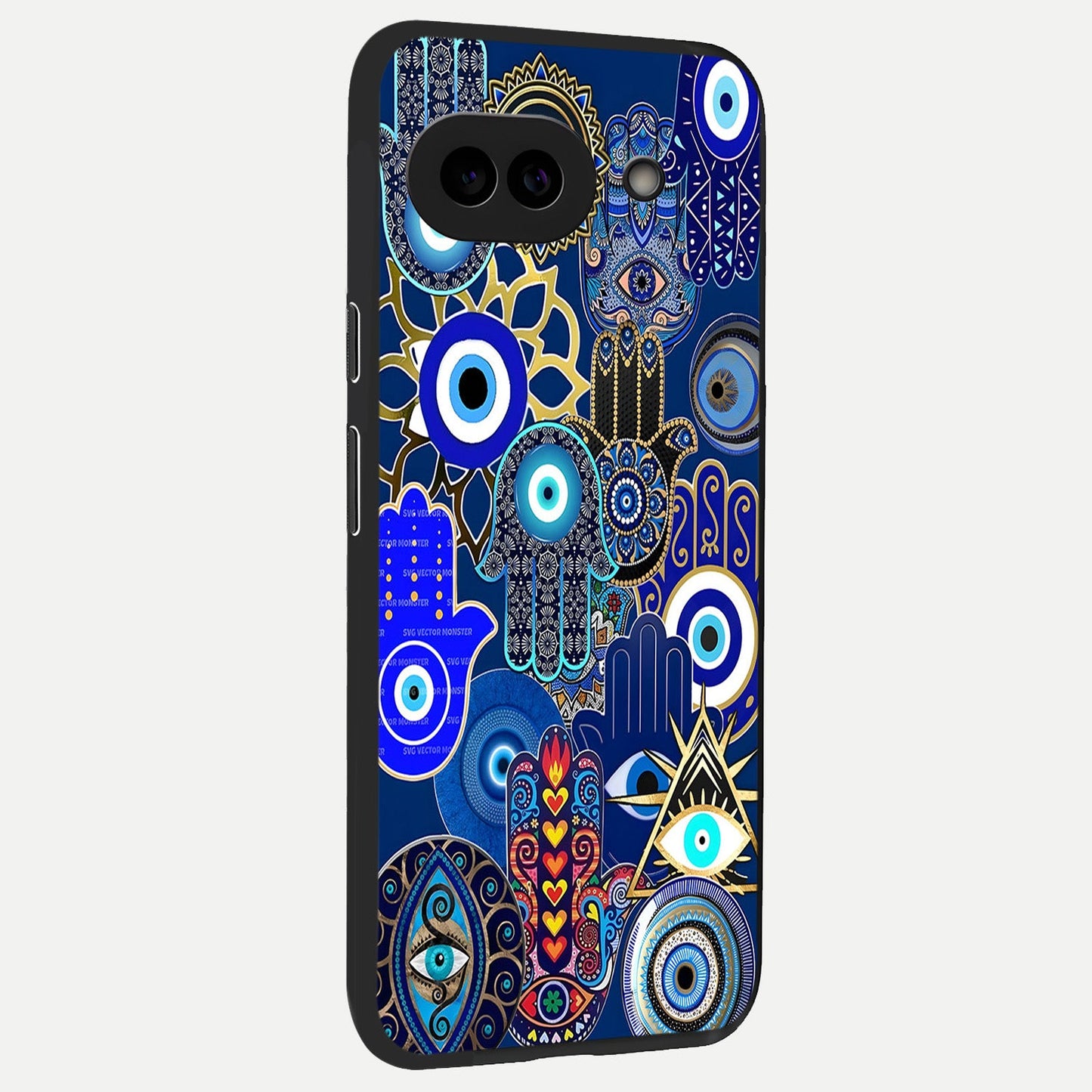  Mystic Palm Guard back cover for Google Pixel 10A slim fit glass case with vibrant aesthetic design