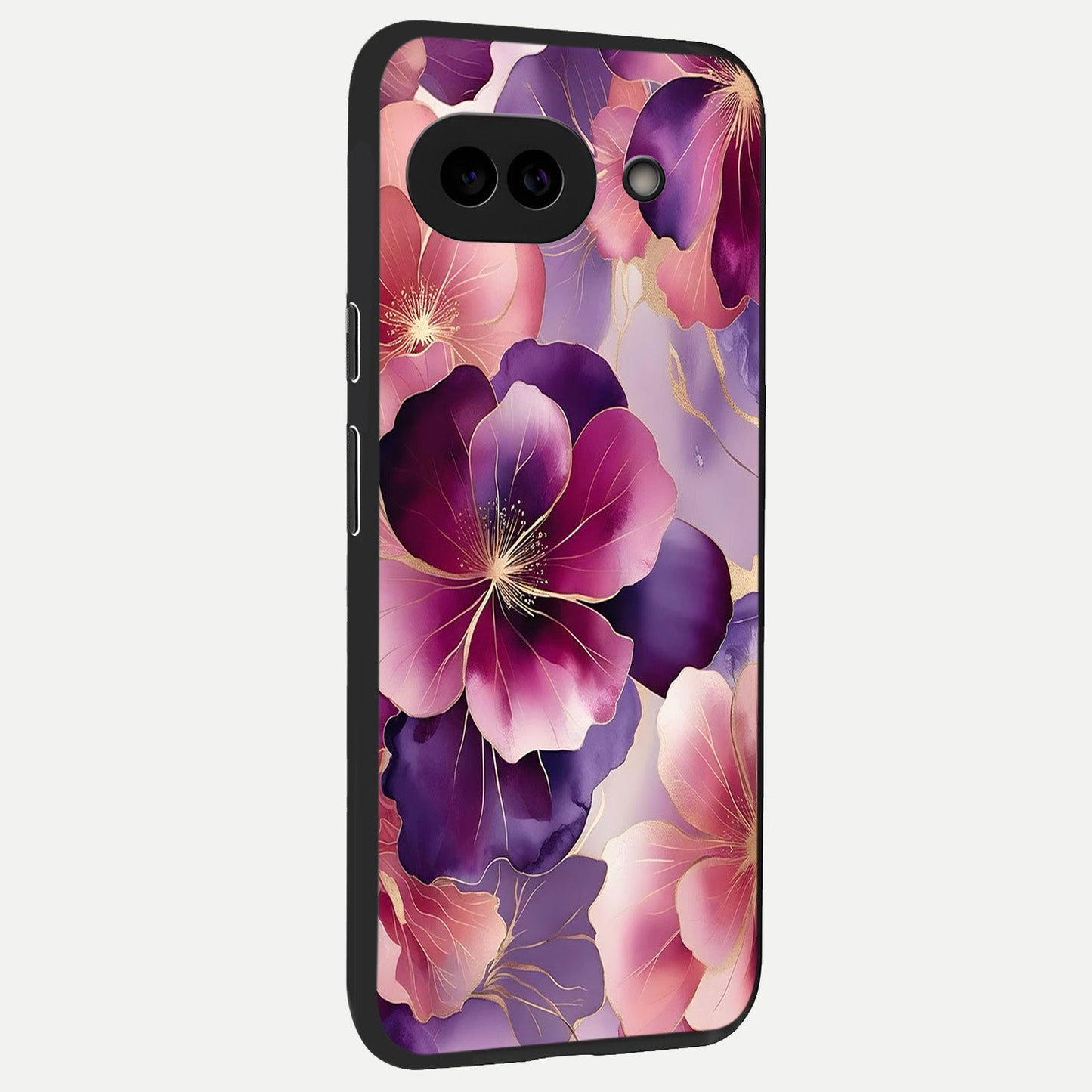  Pink Bouquet Florals back cover for Google Pixel 10A slim fit glass case with vibrant aesthetic design