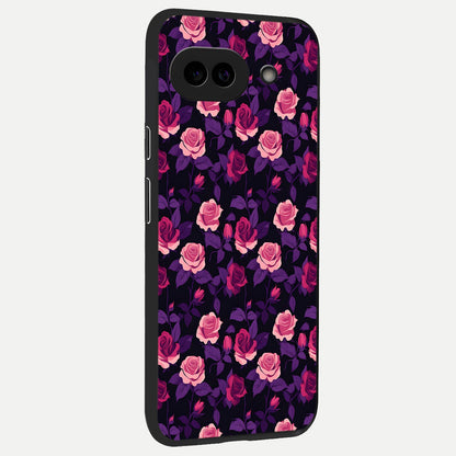  Rose Garden Twilight back cover for Google Pixel 10A slim fit glass case with vibrant aesthetic design