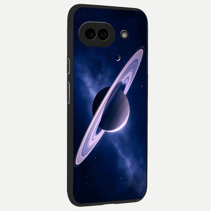  Saturn Ring Mystique back cover for Google Pixel 10A slim fit glass case with vibrant aesthetic design