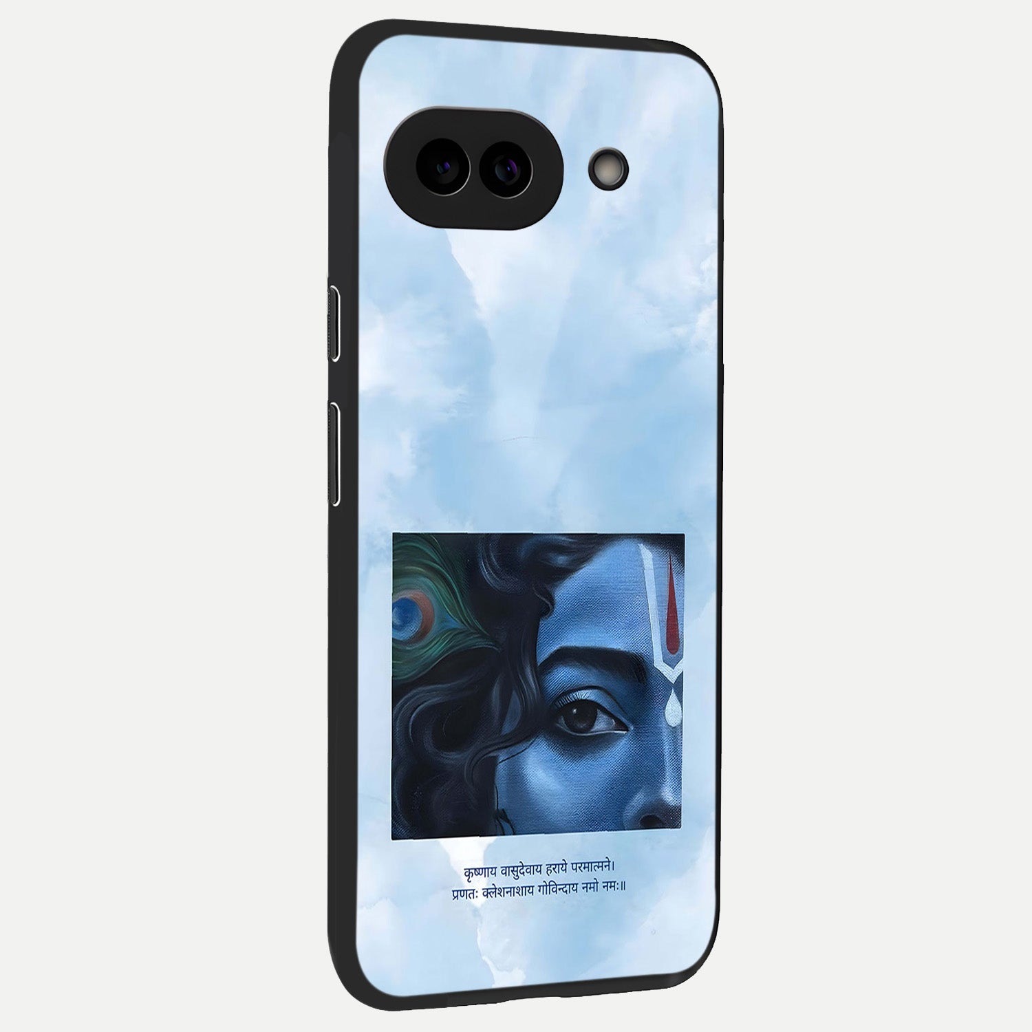  Spiritual Krishna back cover for Google Pixel 10A slim fit glass case with vibrant aesthetic design