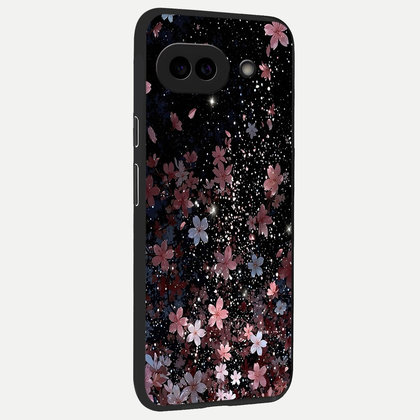  Starlit Flower Dreams back cover for Google Pixel 10A slim fit glass case with vibrant aesthetic design