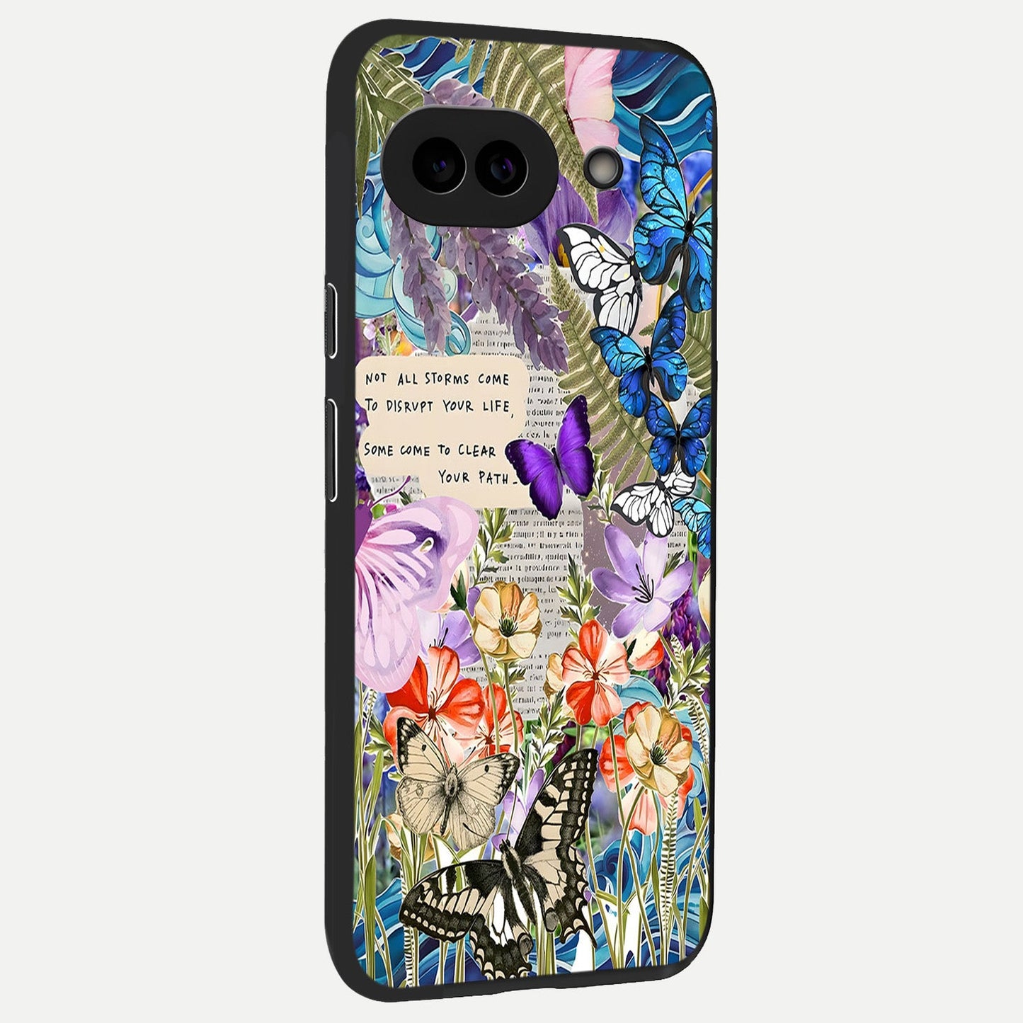  Storm Path Bloom back cover for Google Pixel 10A slim fit glass case with vibrant aesthetic design