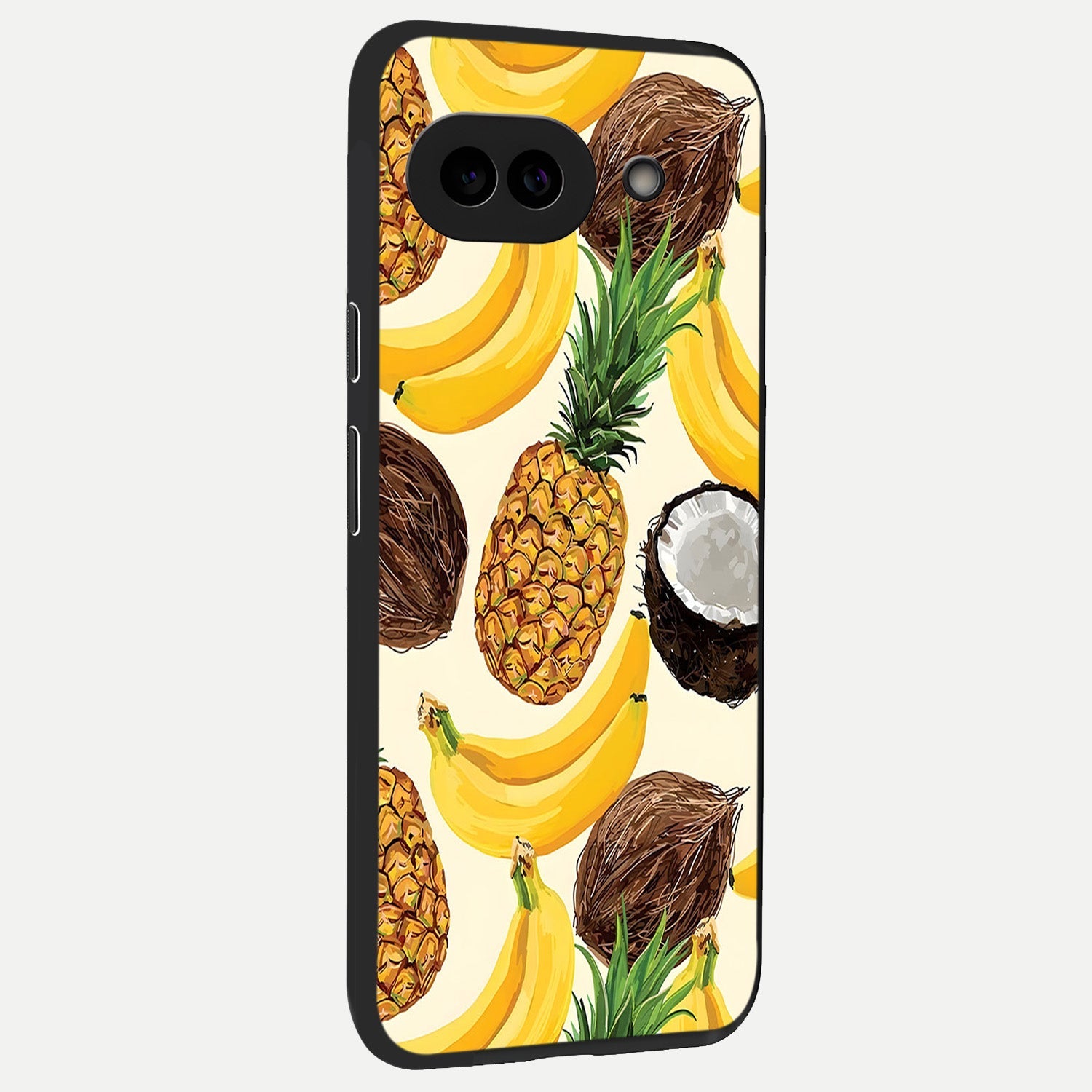  Tropical Fruit Mood back cover for Google Pixel 10A slim fit glass case with vibrant aesthetic design