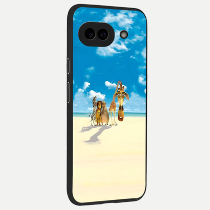  Tropical Fun Squad back cover for Google Pixel 10A slim fit glass case with vibrant aesthetic design