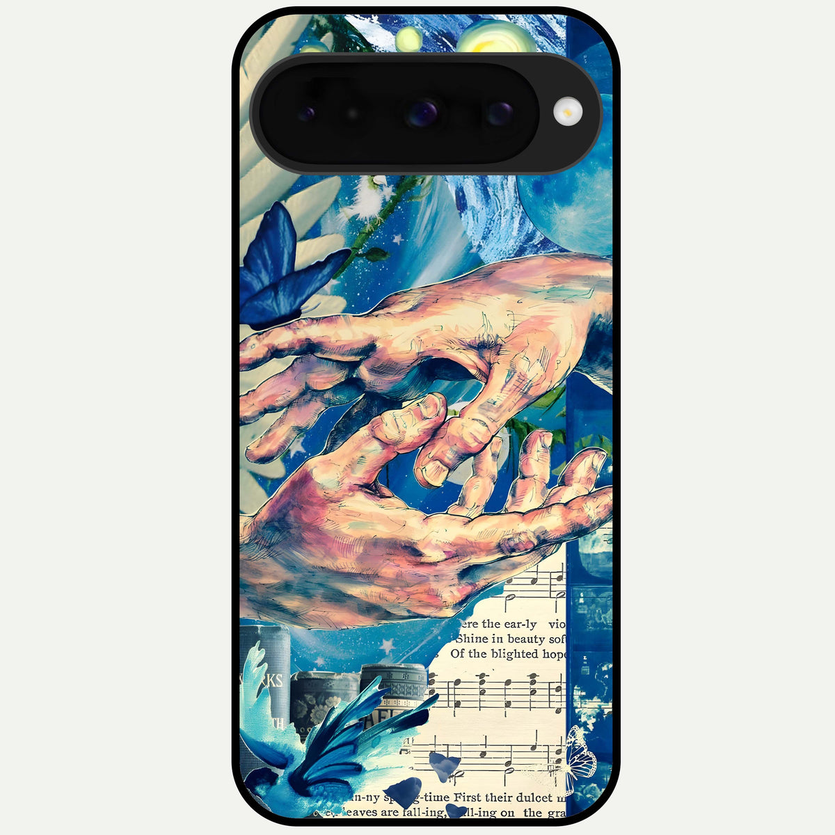  Aesthetic Divider Glass Case For Google Pixel 10 back cover – full design glossy printed glass finish