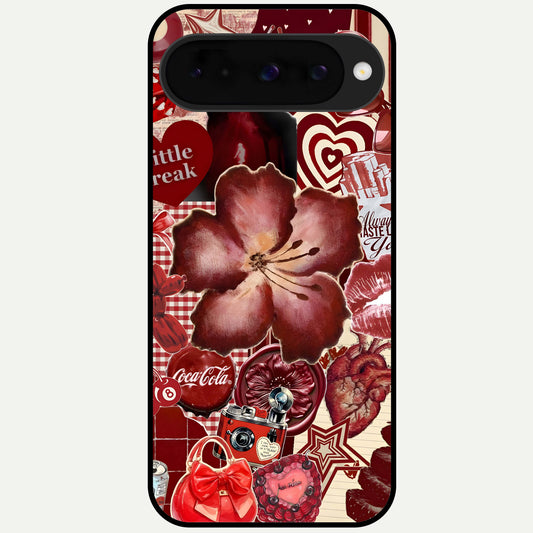 Aesthetic Little Freak Glass Case For Google Pixel 10 back cover – full design glossy printed glass finish