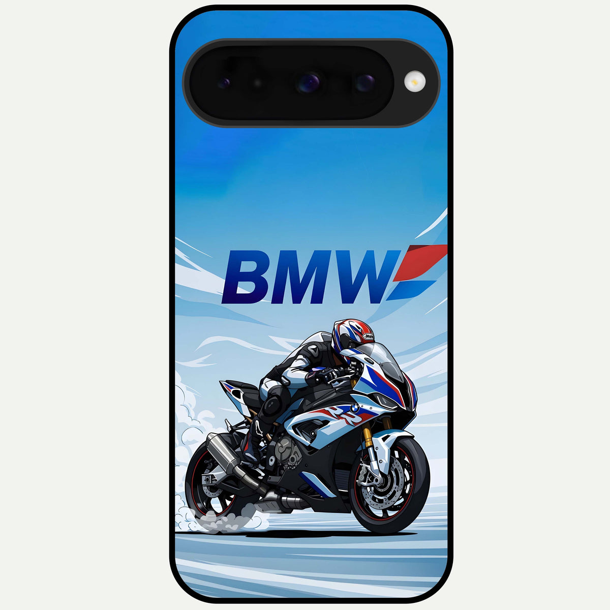  BMW Power Drift Glass Case For Google Pixel 10 back cover – full design glossy printed glass finish