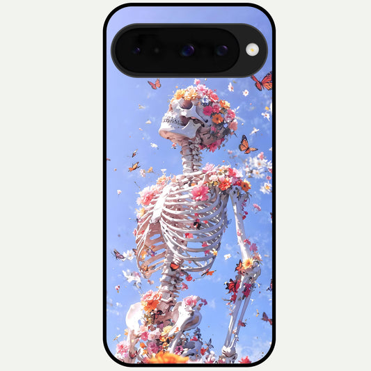  Bloom Beyond Bones Glass Case For Google Pixel 10 back cover – full design glossy printed glass finish