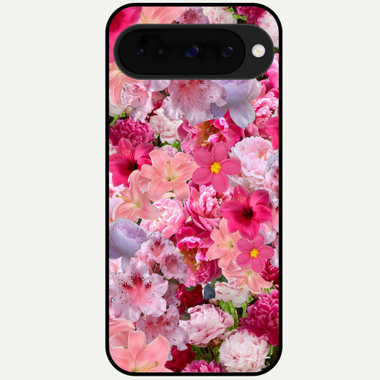  Bloom Crush Fantasy Glass Case For Google Pixel 10 back cover – full design glossy printed glass finish