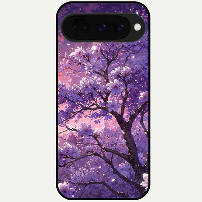  Blossom Tree Glass Case For Google Pixel 10 back cover – full design glossy printed glass finish