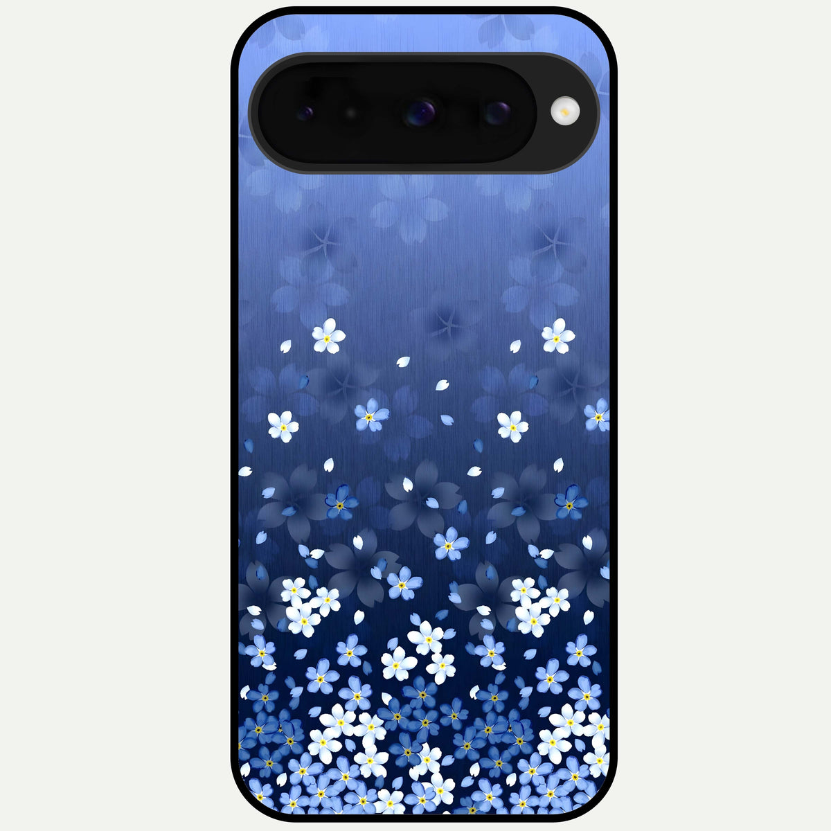  Blue Starry Glass Case For Google Pixel 10 back cover – full design glossy printed glass finish
