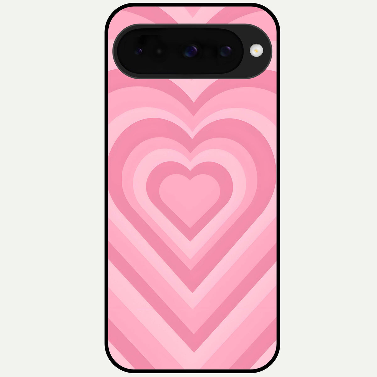  Blush Heart Waves Glass Case For Google Pixel 10 back cover – full design glossy printed glass finish