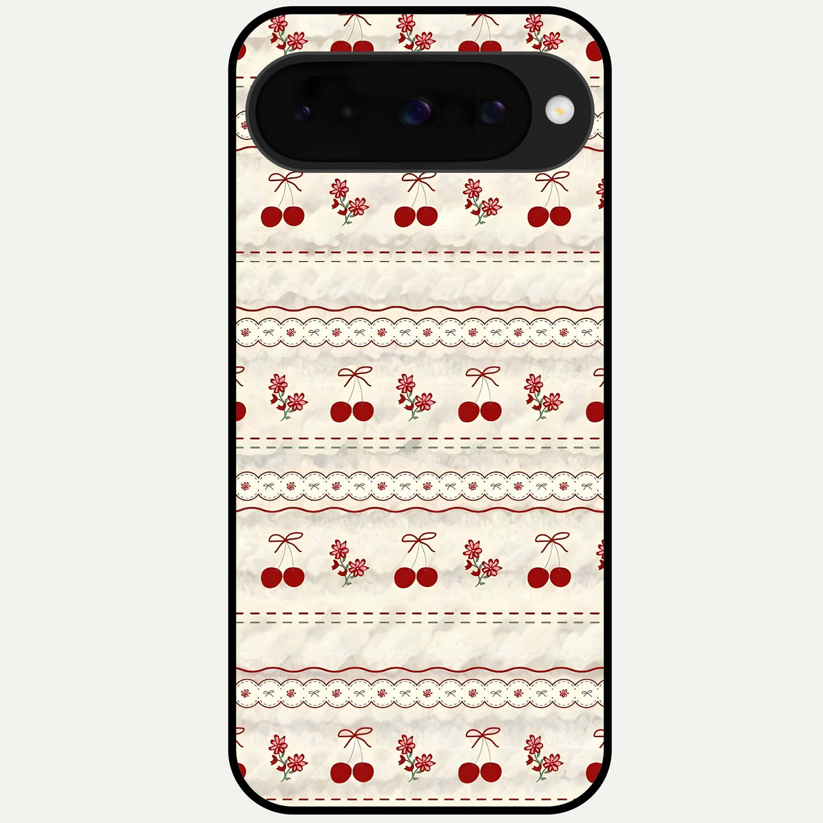  Cherry Bloom Charm Glass Case For Google Pixel 10 back cover – full design glossy printed glass finish