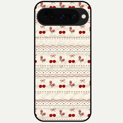  Cherry Bloom Charm Glass Case For Google Pixel 10 back cover – full design glossy printed glass finish