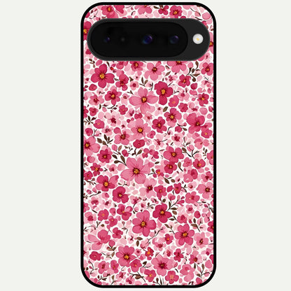  Cherry Blossom Charm Glass Case For Google Pixel 10 back cover – full design glossy printed glass finish