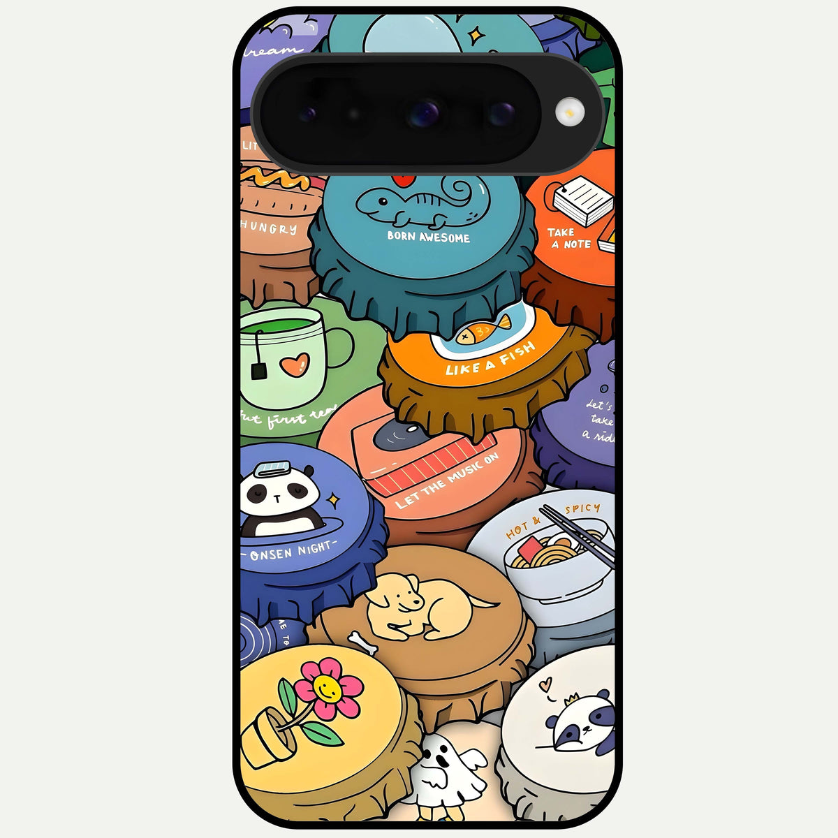  Coins Patterns Glass Case For Google Pixel 10 back cover – full design glossy printed glass finish