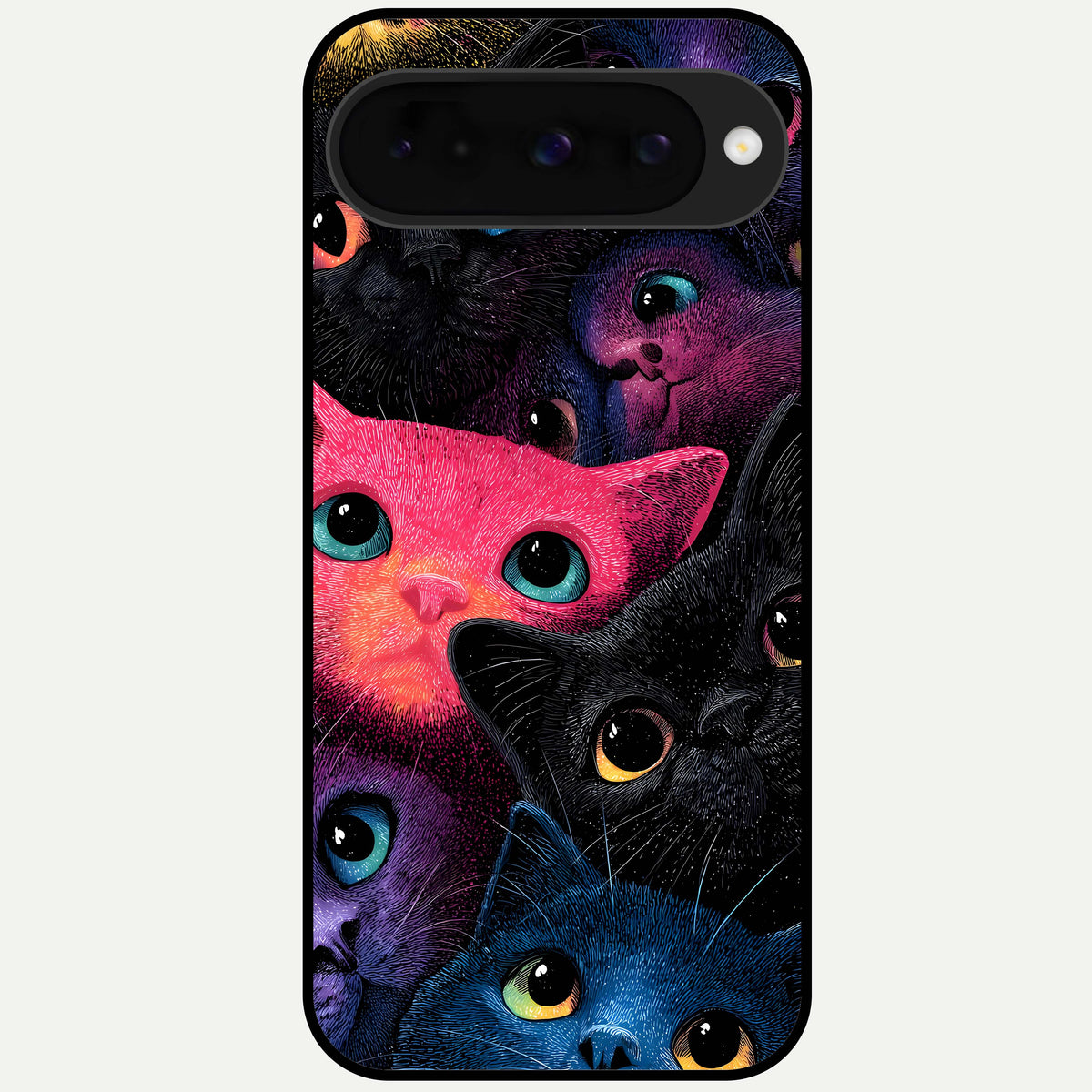  Cosmic Cats Dreams Glass Case For Google Pixel 10 back cover – full design glossy printed glass finish