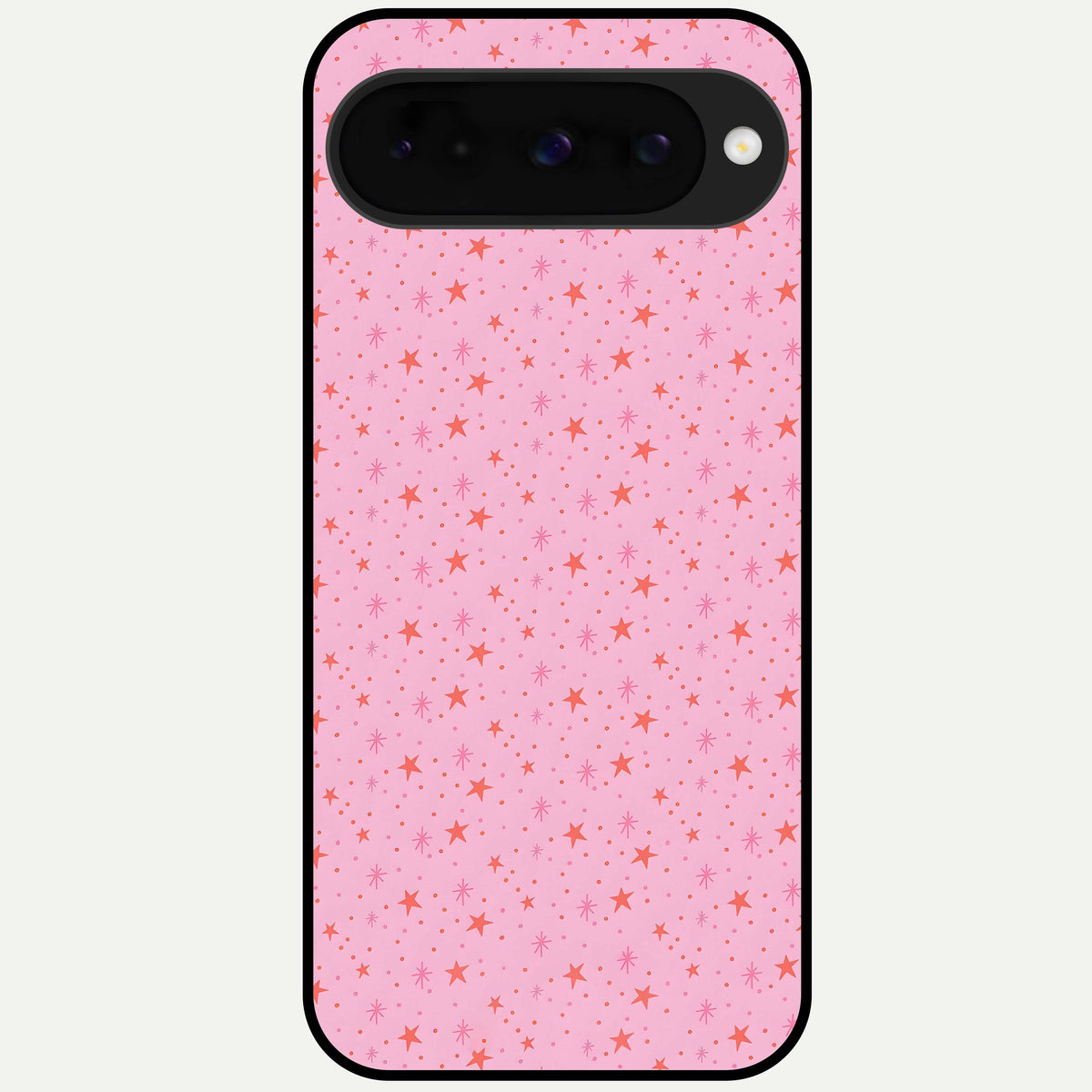  Cosmic Pink Sparkle Glass Case For Google Pixel 10 back cover – full design glossy printed glass finish