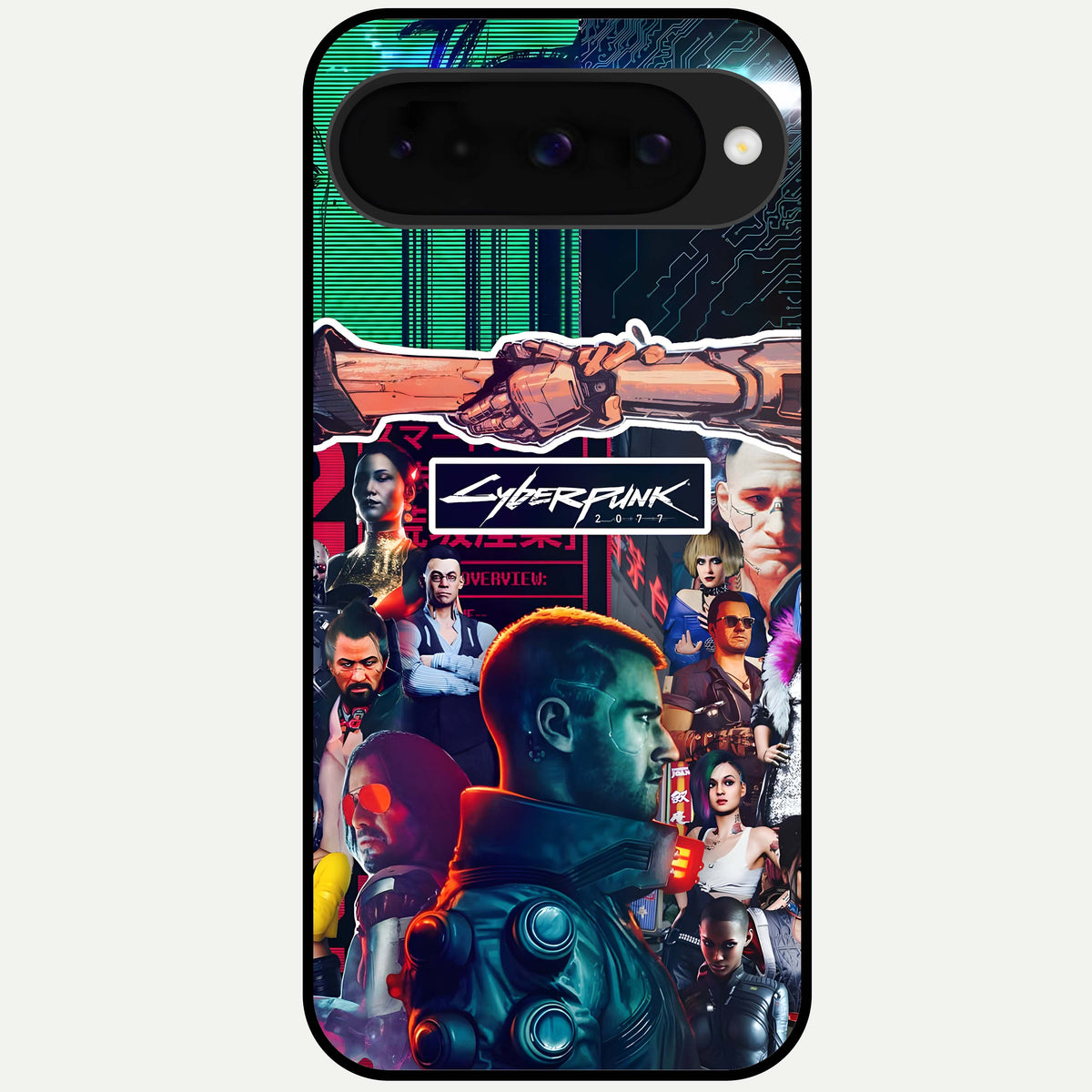  CYBERPUNK Legacy Glass Case For Google Pixel 10 back cover – full design glossy printed glass finish