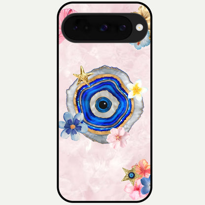  Divine Aura Bloom Glass Case For Google Pixel 10 back cover – full design glossy printed glass finish