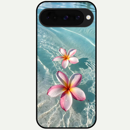  Floating Bloom Bliss Glass Case For Google Pixel 10 back cover – full design glossy printed glass finish