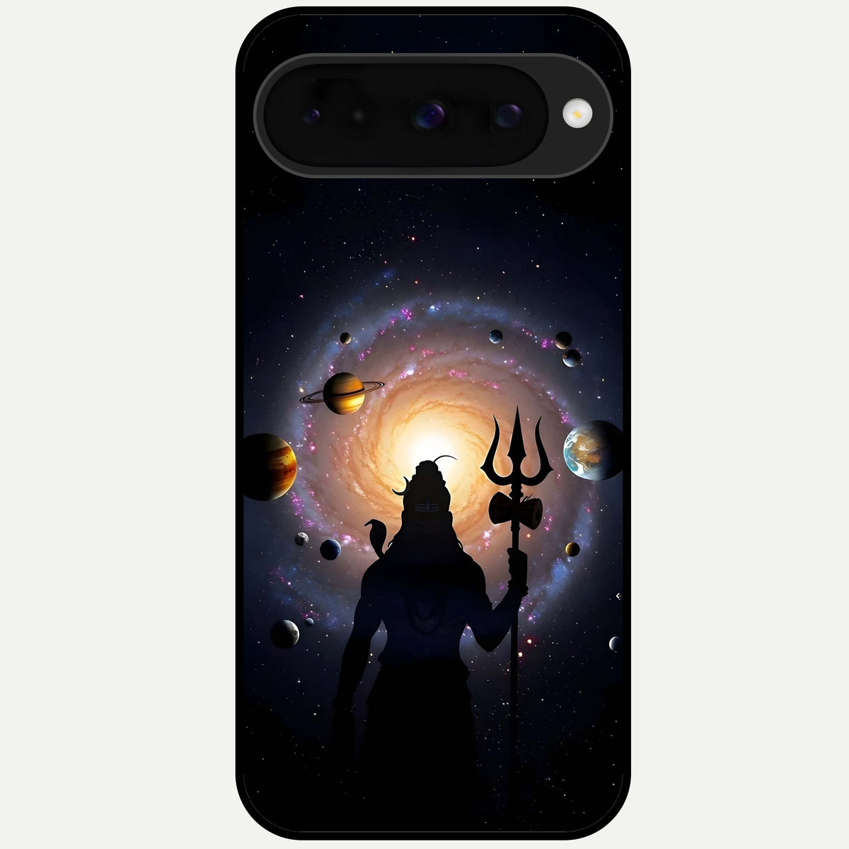  Galactic Shiva Vision Glass Case For Google Pixel 10 back cover – full design glossy printed glass finish
