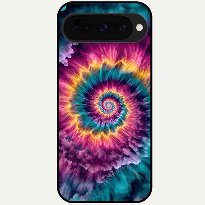  Galactic Spiral Burst Glass Case For Google Pixel 10 back cover – full design glossy printed glass finish
