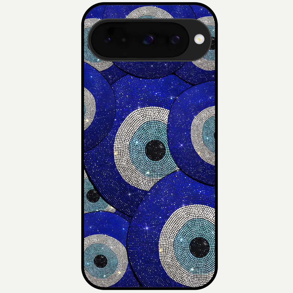  Galaxy Eye Flow Glass Case For Google Pixel 10 back cover – full design glossy printed glass finish
