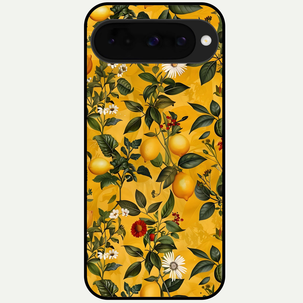  Golden Lemon Field Glass Case For Google Pixel 10 back cover – full design glossy printed glass finish