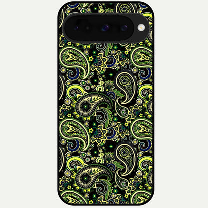  Green Lemon Glass Case For Google Pixel 10 back cover – full design glossy printed glass finish