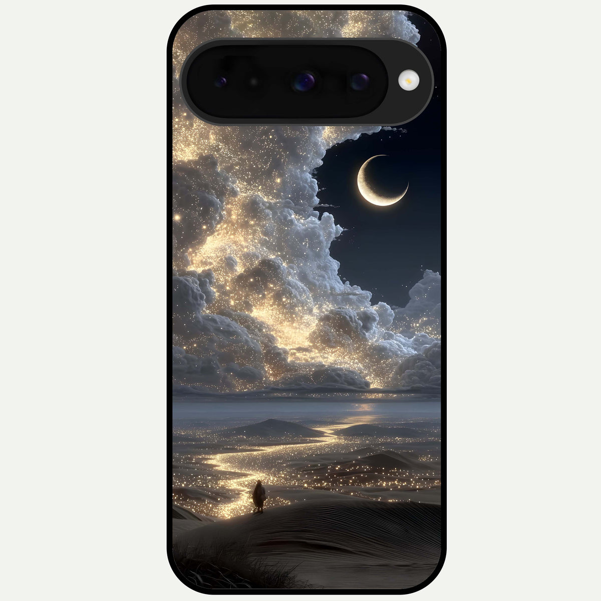  Moonlight Spark Path Glass Case For Google Pixel 10 back cover – full design glossy printed glass finish