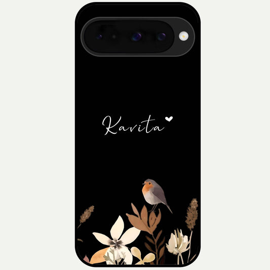  Quiet Garden Tune Custom Name Glass Case For Google Pixel 10 back cover – full design glossy printed glass finish