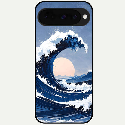  Rising Tide Power Glass Case For Google Pixel 10 back cover – full design glossy printed glass finish