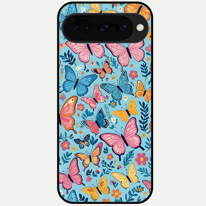  Spring Wing Garden Glass Case For Google Pixel 10 back cover – full design glossy printed glass finish