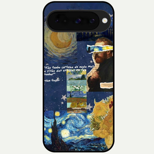  Starry Dream Vision Glass Case For Google Pixel 10 back cover – full design glossy printed glass finish