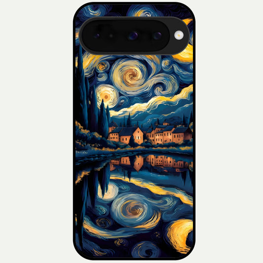  Starry Sky Serenity Glass Case For Google Pixel 10 back cover – full design glossy printed glass finish