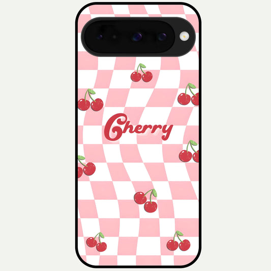  Sweet Cherry Vibes Glass Case For Google Pixel 10 back cover – full design glossy printed glass finish