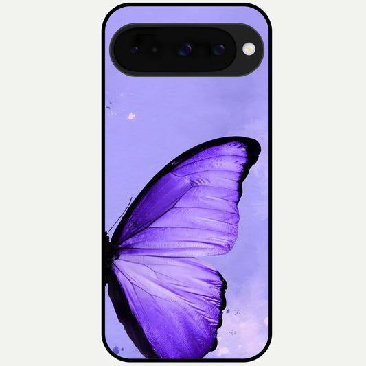  Violet Dream Wing Glass Case For Google Pixel 10 back cover – full design glossy printed glass finish