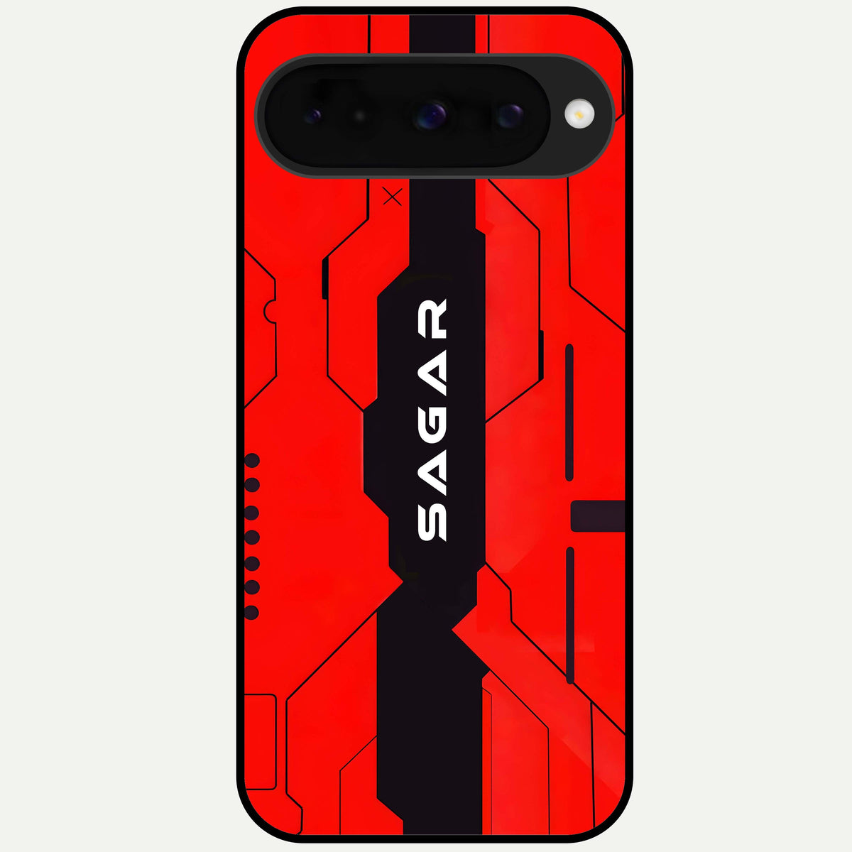  Voltage Rise CYBERPUNK Custom Name Glass Case For Google Pixel 10 back cover – personalized glossy printed glass finish