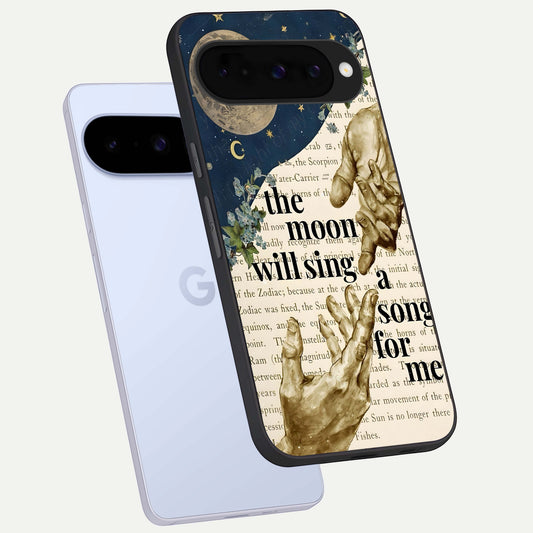  Aesthetic Divine phone case For Google Pixel 10 showing premium glass back cover with detailed artwork