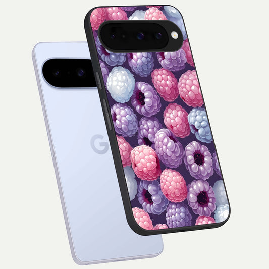 Berry Candy Pop phone case For Google Pixel 10 showing premium glass back cover with detailed artwork