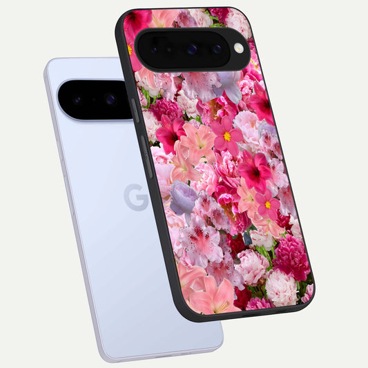  Bloom Crush Fantasy phone case For Google Pixel 10 showing premium glass back cover with detailed artwork