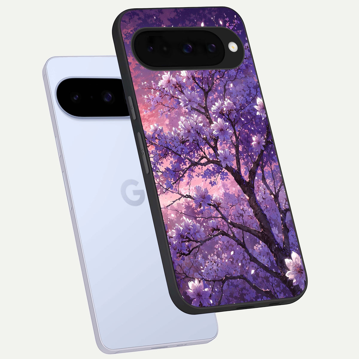  Blossom Tree phone case For Google Pixel 10 showing premium glass back cover with detailed artwork