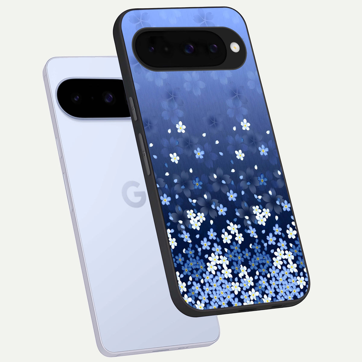  Blue Starry phone case For Google Pixel 10 showing premium glass back cover with detailed artwork