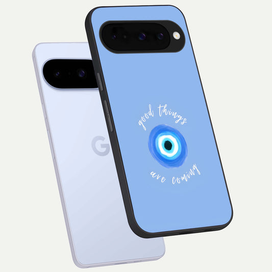  Bright Future Ahead phone case For Google Pixel 10 showing premium glass back cover with detailed artwork