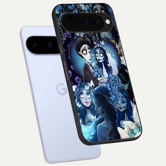  Butterfly Ghost Soul phone case For Google Pixel 10 showing premium glass back cover with detailed artwork