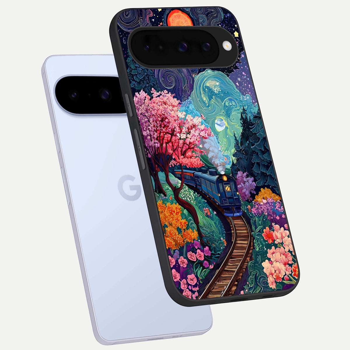  Digital Art phone case For Google Pixel 10 showing premium glass back cover with detailed artwork