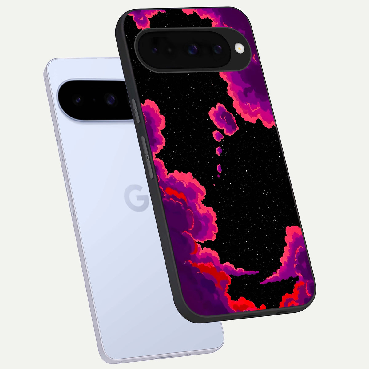  Galaxy Dream Frame phone case For Google Pixel 10 showing premium glass back cover with detailed artwork
